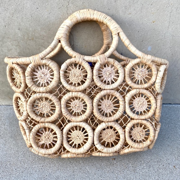 bujibaja Handbags - BUJIBAJA straw bag wicker purse TOTE handbag retro
